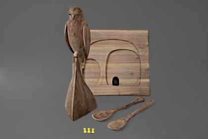 Five pieces after final sanding.